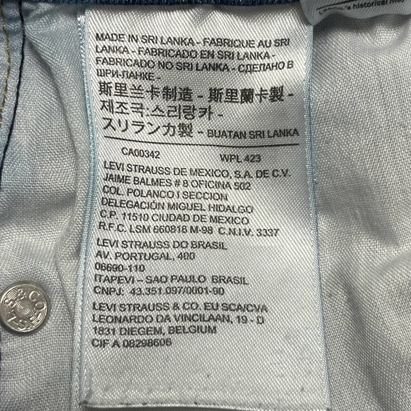 Levi's® 711 Distressed Skinny Jeans Size W26 L30 - Picture 6 of 8